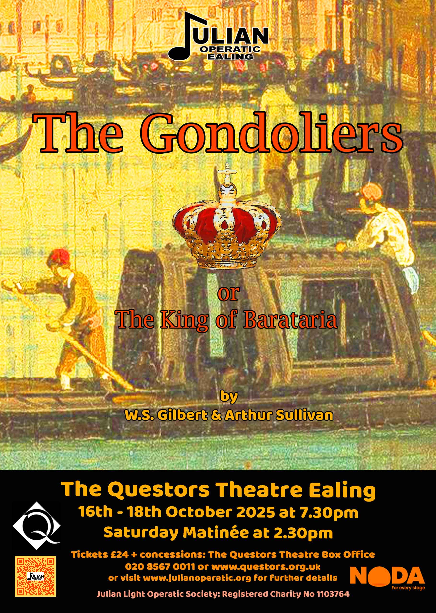 The Gondoliers handbill